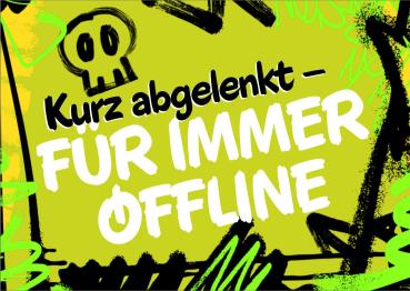 #ECHT JETZT?! Postkarte Kurz abgelenkt